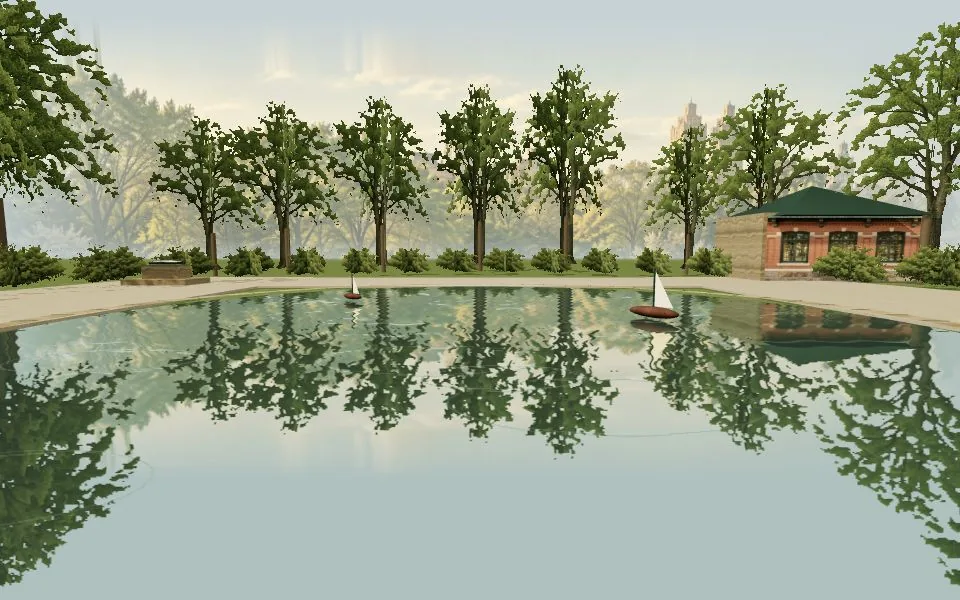 纽约 · 在池塘边比较与描述 · 3D 课堂实景