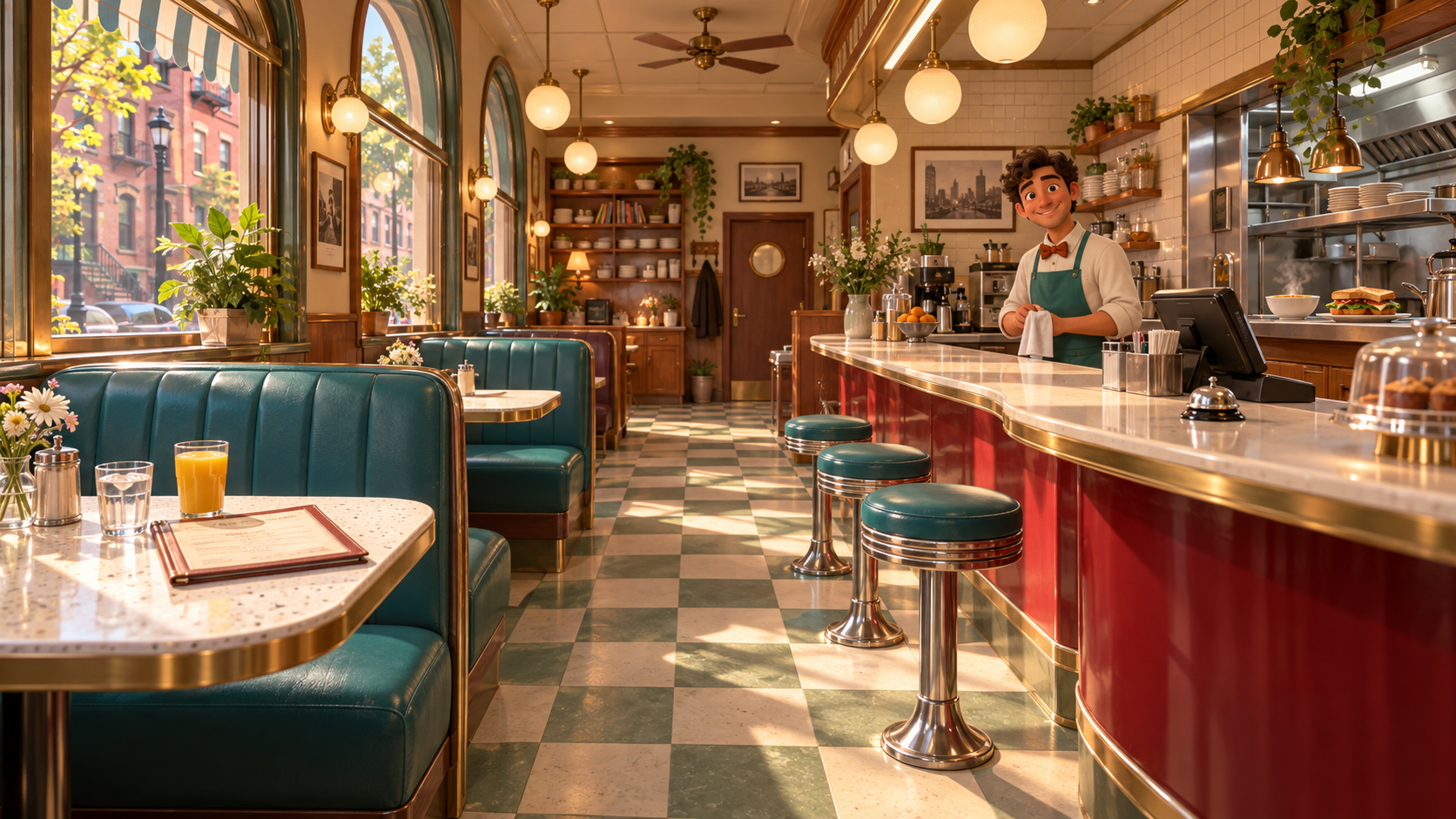 New York diner concept art